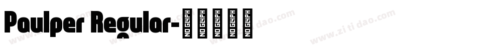 Paulper Regular字体转换
